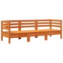 3 seater garden sofa solid wax brown pine wood by , Modular outdoor sofas - Ref: Foro24-838030, Price: 165,09 €, Discount: %