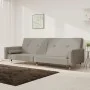 2-Sitzer-Schlafsofa mit zwei hellgrauen Samtkissen von , Sofas - Ref: Foro24-375749, Preis: 291,03 €, Rabatt: %