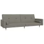 2-Sitzer-Schlafsofa mit zwei hellgrauen Samtkissen von , Sofas - Ref: Foro24-375749, Preis: 291,03 €, Rabatt: %