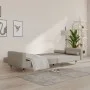 Sofá cama de 2 plazas con dos almohadas terciopelo gris claro de , Sofás - Ref: Foro24-375749, Precio: 291,01 €, Descuento: %