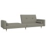 2-seater sofa bed with two light gray velvet pillows by , Sofas - Ref: Foro24-375749, Price: 296,20 €, Discount: %