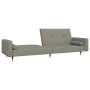 2-Sitzer-Schlafsofa mit zwei hellgrauen Samtkissen von , Sofas - Ref: Foro24-375749, Preis: 291,03 €, Rabatt: %