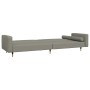 2-seater sofa bed with two light gray velvet pillows by , Sofas - Ref: Foro24-375749, Price: 296,20 €, Discount: %