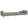 2-Sitzer-Schlafsofa mit zwei hellgrauen Samtkissen von , Sofas - Ref: Foro24-375749, Preis: 291,03 €, Rabatt: %