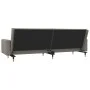 2-Sitzer-Schlafsofa mit zwei hellgrauen Samtkissen von , Sofas - Ref: Foro24-375749, Preis: 291,03 €, Rabatt: %