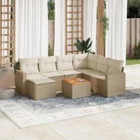 Garden sofa set with beige cushions 8 pcs PE rattan by , Modular outdoor sofas - Ref: Foro24-3224238, Price: 514,19 €, Discou...