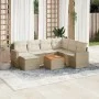Gartensofa-Set mit beigen Kissen 8 Stück PE-Rattan von , Modulare Sofas für den Außenbereich - Ref: Foro24-3224238, Preis: 51...