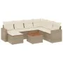 Gartensofa-Set mit beigen Kissen 8 Stück PE-Rattan von , Modulare Sofas für den Außenbereich - Ref: Foro24-3224238, Preis: 51...