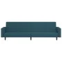 Sofá cama de 2 plazas terciopelo azul de , Sofás - Ref: Foro24-375936, Precio: 280,74 €, Descuento: %
