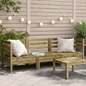 3-seater garden sofa in impregnated pine wood by , Modular outdoor sofas - Ref: Foro24-838032, Price: 146,70 €, Discount: %