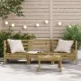 3-seater garden sofa in impregnated pine wood by , Modular outdoor sofas - Ref: Foro24-838032, Price: 146,70 €, Discount: %