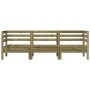3-seater garden sofa in impregnated pine wood by , Modular outdoor sofas - Ref: Foro24-838032, Price: 146,70 €, Discount: %