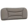 Padded bed headboard in taupe gray fabric 100 cm by , Headboards and footboards - Ref: Foro24-374553, Price: 47,65 €, Discoun...