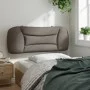 Padded bed headboard in taupe gray fabric 100 cm by , Headboards and footboards - Ref: Foro24-374553, Price: 47,65 €, Discoun...