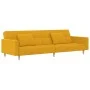 2-seater sofa bed with two yellow fabric pillows by , Sofas - Ref: Foro24-375804, Price: 270,12 €, Discount: %