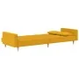 2-seater sofa bed with two yellow fabric pillows by , Sofas - Ref: Foro24-375804, Price: 270,12 €, Discount: %