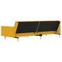 2-seater sofa bed with two yellow fabric pillows by , Sofas - Ref: Foro24-375804, Price: 270,12 €, Discount: %