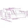 2-Sitzer-Schlafsofa mit zwei gelben Stoffkissen von , Sofas - Ref: Foro24-375804, Preis: 270,11 €, Rabatt: %