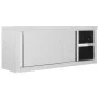 Küchenwandschrank mit Schiebetüren aus Stahl 120x40x50 cm von vidaXL, Lebensmittelbehälter - Ref: Foro24-51053, Preis: 223,18...
