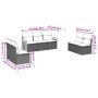 7-piece garden sofa set and beige synthetic rattan cushions by , Garden sets - Ref: Foro24-3259959, Price: 429,73 €, Discount: %