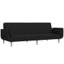 2-Sitzer-Schlafsofa mit zwei schwarzen Stoffkissen von , Sofas - Ref: Foro24-375871, Preis: 286,75 €, Rabatt: %