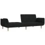 2-seater sofa bed with two black fabric pillows by , Sofas - Ref: Foro24-375871, Price: 281,76 €, Discount: %