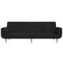2-seater sofa bed with two black fabric pillows by , Sofas - Ref: Foro24-375871, Price: 281,76 €, Discount: %