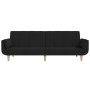 2-Sitzer-Schlafsofa mit zwei schwarzen Stoffkissen von , Sofas - Ref: Foro24-375871, Preis: 286,75 €, Rabatt: %