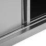 Küchenwandschrank mit Schiebetüren aus Stahl 120x40x50 cm von vidaXL, Lebensmittelbehälter - Ref: Foro24-51053, Preis: 223,18...