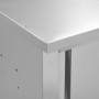 Küchenwandschrank mit Schiebetüren aus Stahl 120x40x50 cm von vidaXL, Lebensmittelbehälter - Ref: Foro24-51053, Preis: 237,17...