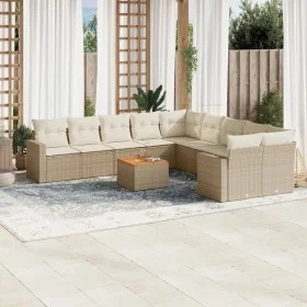 11-piece garden sofa set with beige synthetic rattan cushions by , Modular outdoor sofas - Ref: Foro24-3224315, Price: 712,24...