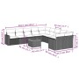 11-teiliges Gartensofa-Set mit beigen synthetischen Rattankissen von , Modulare Sofas für den Außenbereich - Ref: Foro24-3224...