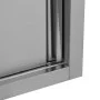 Küchenwandschrank mit Schiebetüren aus Stahl 120x40x50 cm von vidaXL, Lebensmittelbehälter - Ref: Foro24-51053, Preis: 223,18...