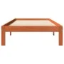 Wachsbrauner Bettrahmen aus massivem Kiefernholz, 90 x 200 cm von , Betten und Lattenroste - Ref: Foro24-844168, Preis: 76,00...