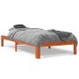 Estructura de cama madera maciza de pino marrón cera 75x190 cm de , Camas y somieres - Ref: Foro24-844163, Precio: 72,13 €, D...
