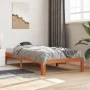 Estructura de cama madera maciza de pino marrón cera 75x190 cm de , Camas y somieres - Ref: Foro24-844163, Precio: 71,33 €, D...