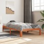 Estructura de cama madera maciza de pino marrón cera 75x190 cm de , Camas y somieres - Ref: Foro24-844163, Precio: 72,13 €, D...