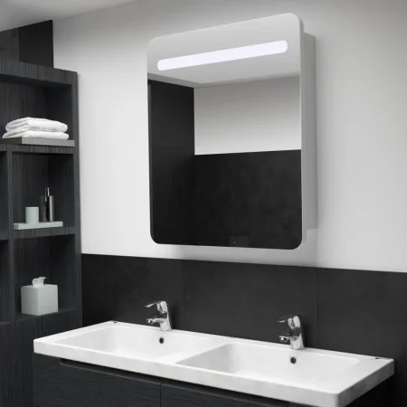 Badezimmerschrank mit LED-Spiegel 68x9x80 cm von vidaXL, Badezimmerwaschtische - Ref: Foro24-285119, Preis: 162,49 €, Rabatt: %