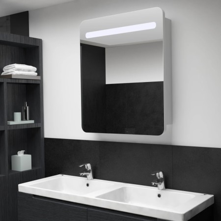 Mueble de baño con espejo LED 68x9x80 cm de vidaXL, Tocadores de baño - Ref: Foro24-285119, Precio: 165,66 €, Descuento: %