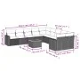 11-teilige Gartensofagarnitur und graue synthetische Rattankissen von , Modulare Sofas für den Außenbereich - Ref: Foro24-322...