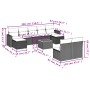 Garden sofa set with beige cushions 10 pieces synthetic rattan by , Modular outdoor sofas - Ref: Foro24-3224322, Price: 565,1...