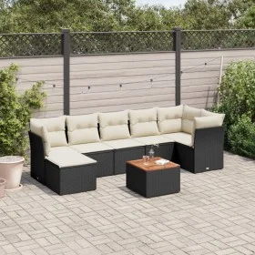 8-piece garden sofa set and black synthetic rattan cushions by , Garden sets - Ref: Foro24-3223753, Price: 452,02 €, Discount: %