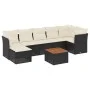 8-piece garden sofa set and black synthetic rattan cushions by , Garden sets - Ref: Foro24-3223753, Price: 452,02 €, Discount: %