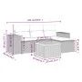 Gartensofa-Set mit Kissen, 5-teilig, beiges synthetisches Rattan von , Gartensets - Ref: Foro24-3225415, Preis: 310,04 €, Rab...