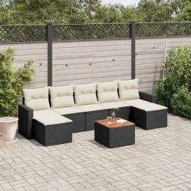 8-piece garden sofa set and black synthetic rattan cushions by , Modular outdoor sofas - Ref: Foro24-3224250, Price: 415,84 €...
