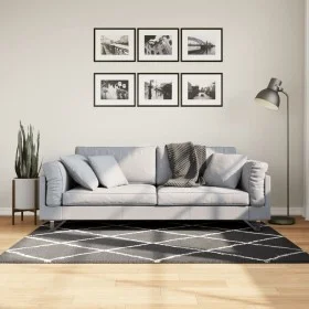 PAMPLONA modern long pile rug black and cream 120x170cm by , Rugs - Ref: Foro24-375410, Price: 38,16 €, Discount: %
