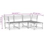 Gartenmöbel-Set 4-teilig, massives Kiefernholz, wachsbraun von , Gartensets - Ref: Foro24-3216907, Preis: 354,97 €, Rabatt: %
