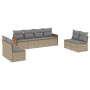 Gartensofa-Set mit beigen Kissen 8 Stück PE-Rattan von , Gartensets - Ref: Foro24-3259973, Preis: 468,05 €, Rabatt: %