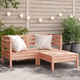 Douglas 2-seater garden sofa with solid wood footrest by , Modular outdoor sofas - Ref: Foro24-838024, Price: 155,24 €, Disco...