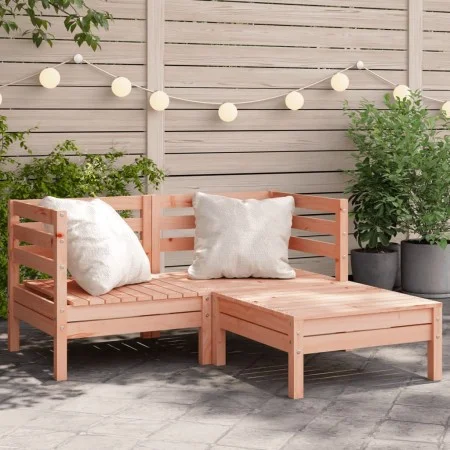 Douglas 2-seater garden sofa with solid wood footrest by , Modular outdoor sofas - Ref: Foro24-838024, Price: 155,24 €, Disco...